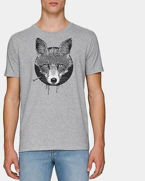 Herren T-shirt Reineke Fuchs Grau Meliert günstig online kaufen
