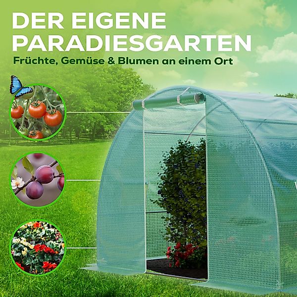 GARMIO Gewächshaus Foliengewächshaus, Folientunnel für Aufzucht günstig online kaufen