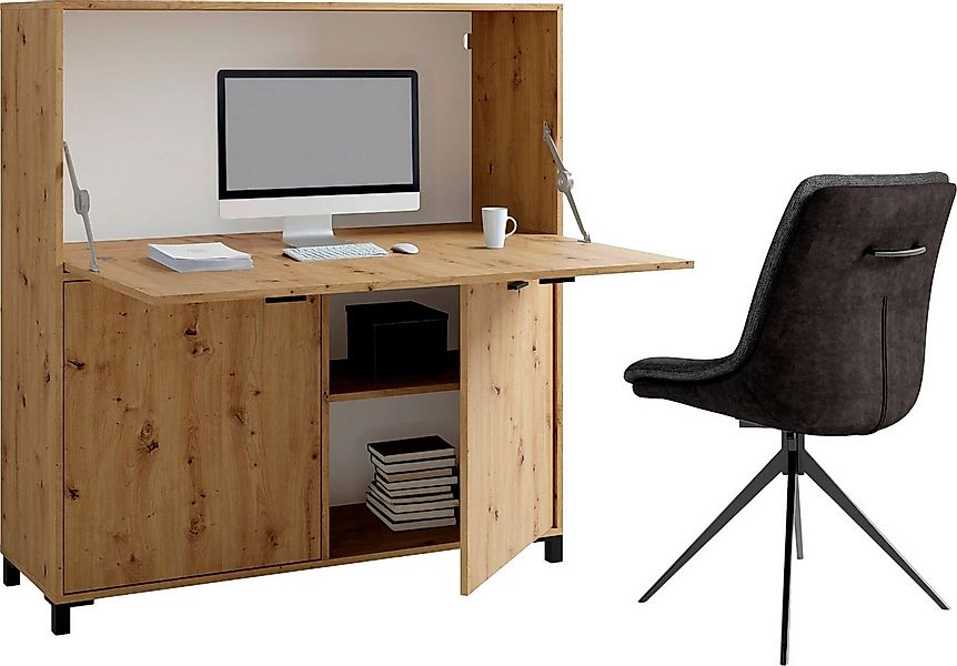 byLIVING Sekretär Montana, platzsparende Arbeitslösung mit viel Stauraum, B günstig online kaufen