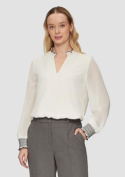 s.Oliver BLACK LABEL Langarmbluse Elegante Chiffonbluse günstig online kaufen
