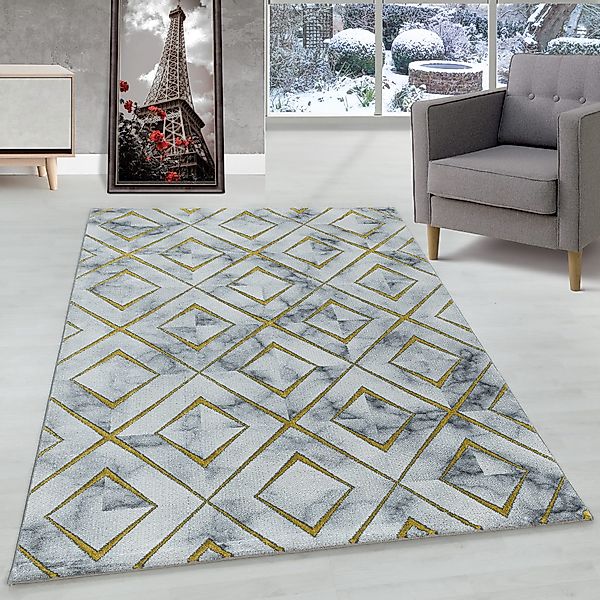 Carpettex Designteppich Marmor Design, Rechteckig, Höhe: günstig online kaufen