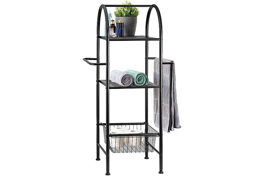 bremermann Standregal Bad-Standregal aus Metall, 2in1, 3 Etagen, 2 Handtuch günstig online kaufen