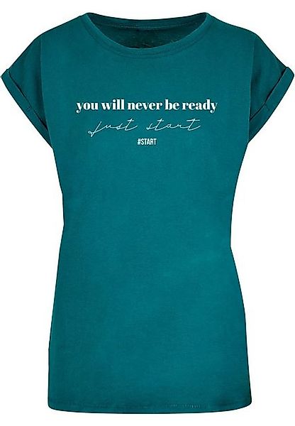 Merchcode T-Shirt Merchcode Damen Ladies Just Start T-Shirt (1-tlg) günstig online kaufen
