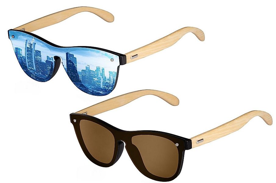 UrbanSky Sonnenbrille Shield Sonnenbrillen Doppelpack „Greg“ (2er-Pack, Son günstig online kaufen