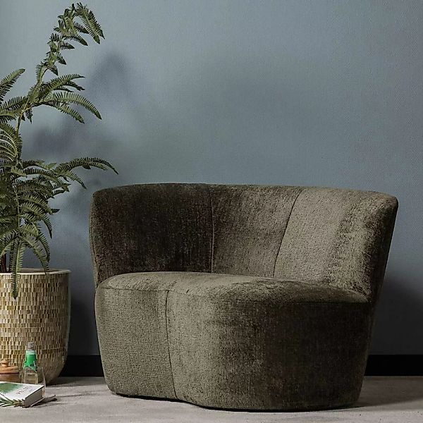 Sofa für kleine Räume in Dunkelgrün Samt 112 cm breit - 80 cm tief günstig online kaufen
