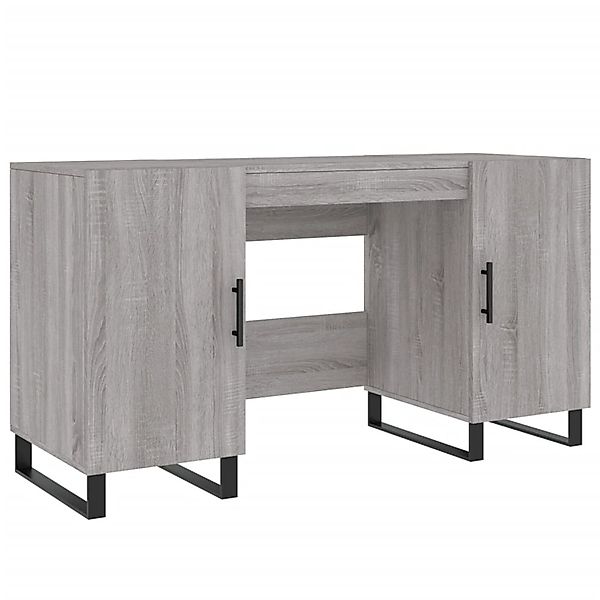 vidaXL Schreibtisch Grau Sonoma 140x50x75 cm Holzwerkstoff 829578 günstig online kaufen