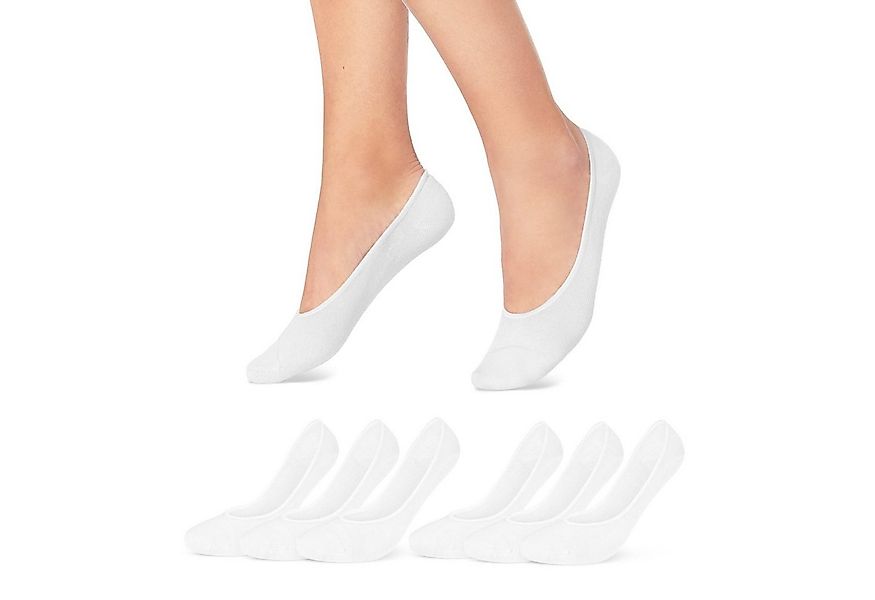 sockenkauf24 Füßlinge 6 Paar "Low Cut" Ballerina Socken Baumwolle Sneakerso günstig online kaufen