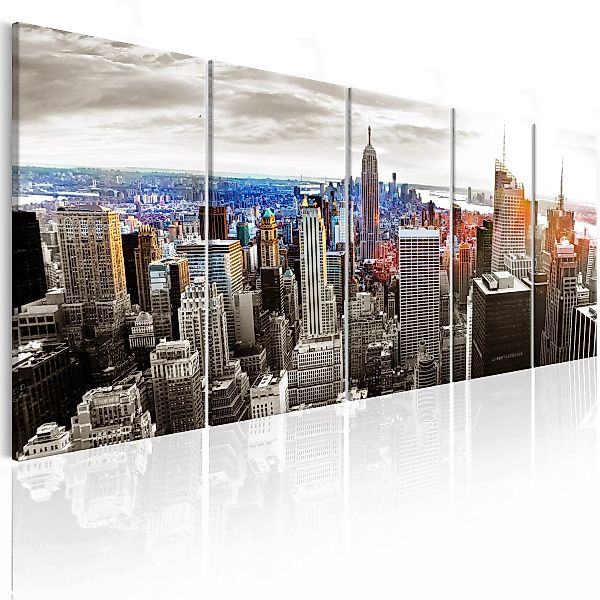 Wandbild - New York: Grey Tower Blocks günstig online kaufen