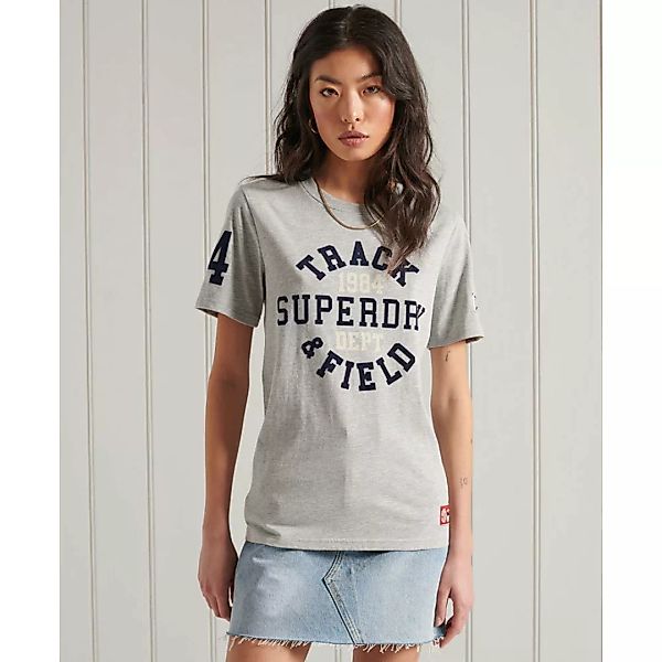 Superdry Collegiate Athletic Kurzarm T-shirt L Grey Marl günstig online kaufen