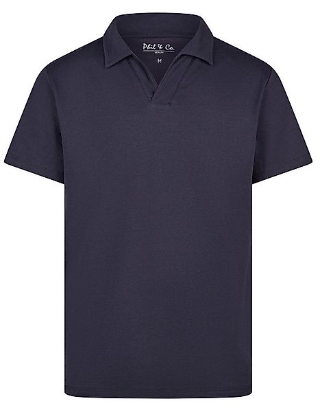 Phil & Co. Pyjamaoberteil Herre Pyjamashirt mit kurzem Arm und Polo Kragen günstig online kaufen