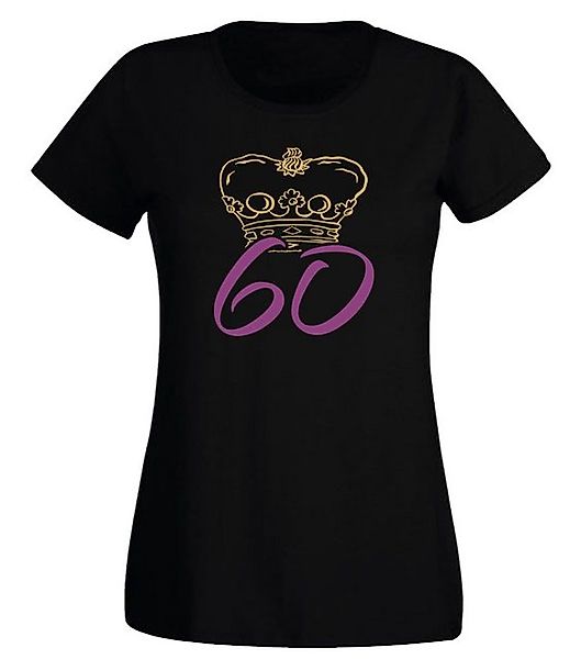 G-graphics T-Shirt Damen T-Shirt - Krone – 60 zum 60. Geburtstag, mit trend günstig online kaufen