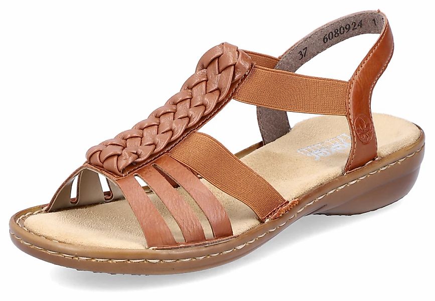 Rieker Riemchensandale, Sommerschuh, Sandalette, Keilabsatz, mit Stretchbän günstig online kaufen