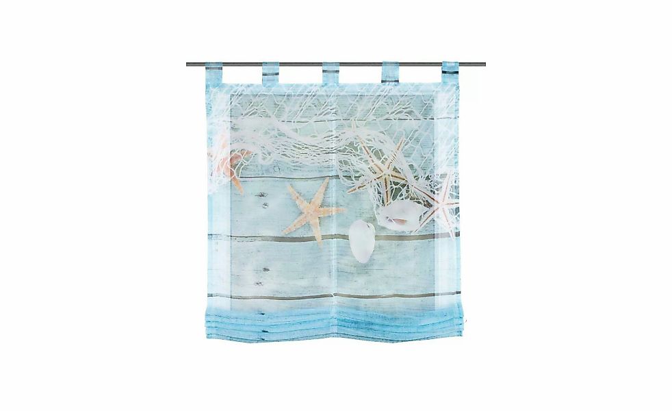 HOME Wohnideen Raffrollo   ¦ blau ¦ Maße (cm): B: 100 H: 140 Gardinen & Rol günstig online kaufen