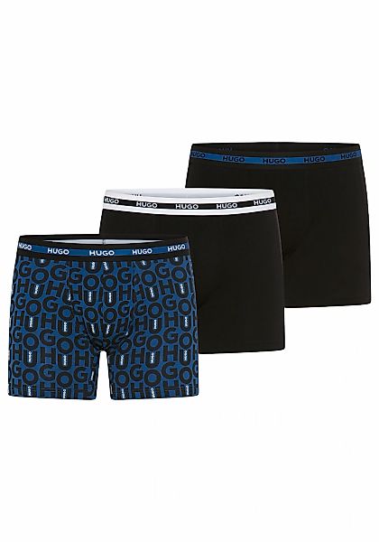 HUGO Underwear Boxershorts "BOXER BR PLANET DES" 3 Stk. elastischer Bund mi günstig online kaufen