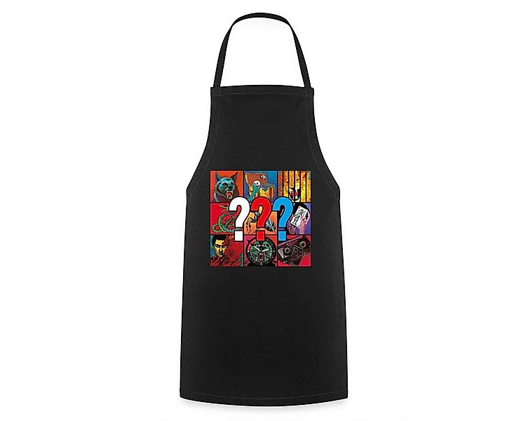 Spreadshirt Kochschürze Die Drei Fragezeichen Covermotive Kochschürze, (1-t günstig online kaufen
