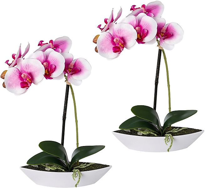 Kunstorchidee Phalaenopsis, Creativ green, Höhe 30 cm, 2er Set, in Kunststo günstig online kaufen