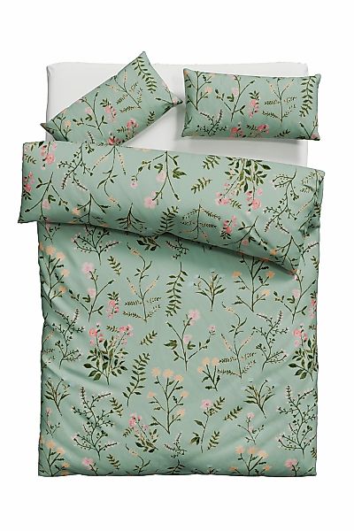 OTTO home Bettwäsche "Claara" 2 Stk. tlg. mit Blumen Design, skandinavisch, günstig online kaufen