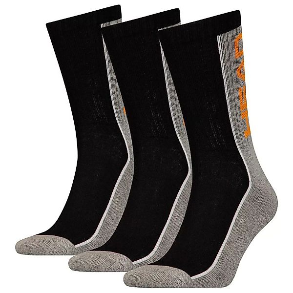Head Stripe Crew Socken 3 Paare EU 35-38 Grey / Black günstig online kaufen