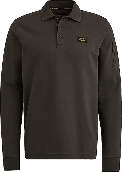 PME Legend American Classic Longsleeve Poloshirt Beluga - Größe XXL günstig online kaufen