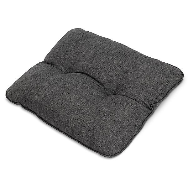 Beautissu Beauflair Loungekissen Outdoor Rücken 70x40x12cm Graphitgrau günstig online kaufen