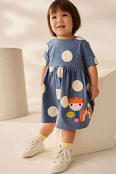 Next Jerseykleid Kurzärmeliges Jersey-Sommerkleid (1-tlg) günstig online kaufen