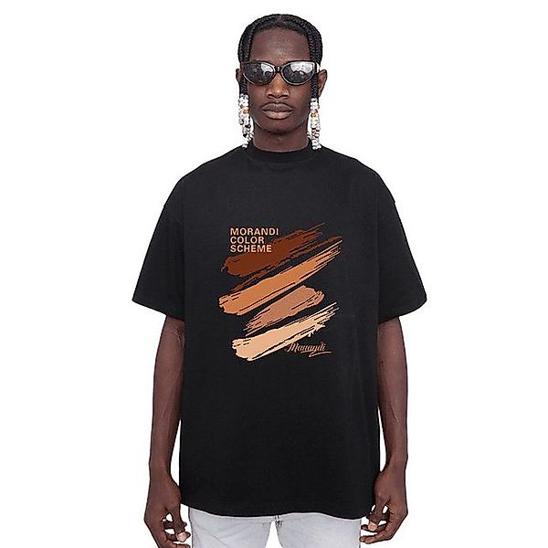 YRIIOMO T-Shirt Bequemes T Shirt mit Rundhalsausschnitt, kurzen Ärmeln und günstig online kaufen