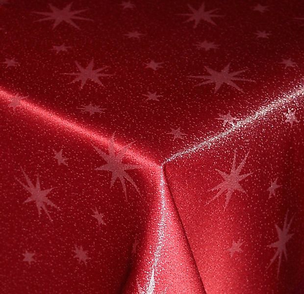 Haus und Deko Tischdecke Tischdecke Weihnachten Lurex Sterne eckig Tischdec günstig online kaufen