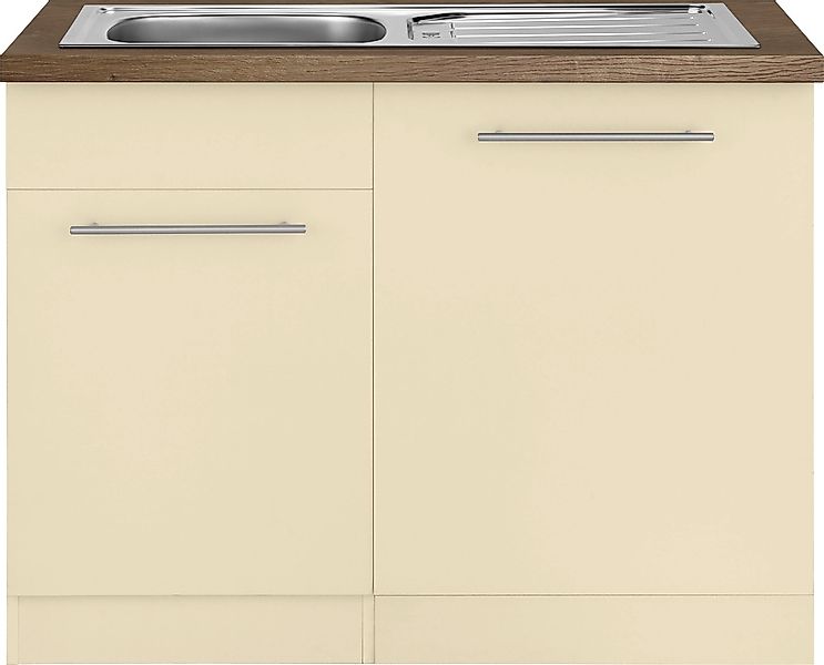 wiho Küchen Spülenschrank »Unna« 110 cm breit, inkl. Tür/Sockel/Griff für G günstig online kaufen