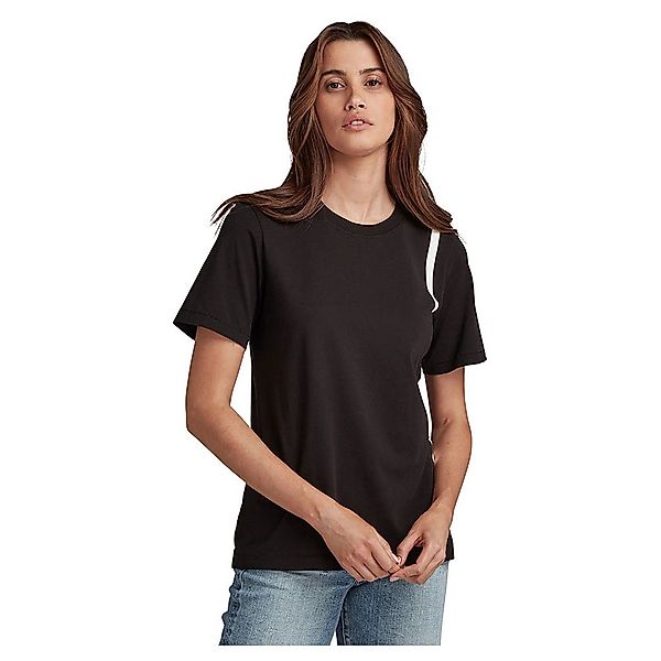 G-star Side Line Raw Regular Fit Kurzarm T-shirt S Dark Black günstig online kaufen