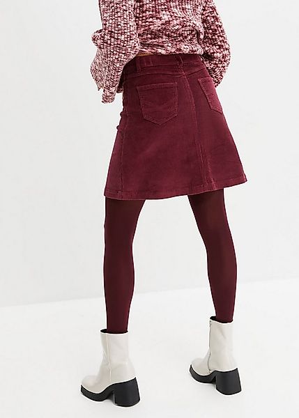 bonprix Cordrock mit Knopfleiste, leicht ausgestellt günstig online kaufen