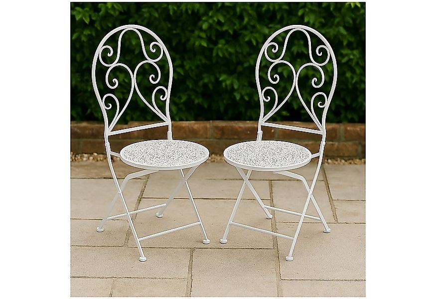 HTI-Line Gartenstuhl Gartenstuhl 2er-Set Lani Weiß (Set, 2 St), Metallstuhl günstig online kaufen