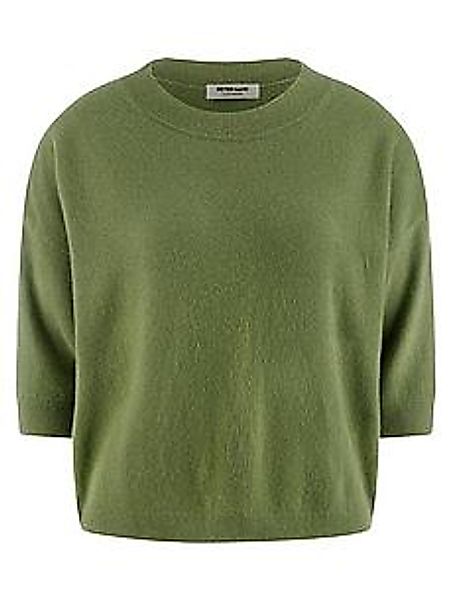 Rundhals-Pullover aus 100% Kaschmir Peter Hahn grün günstig online kaufen