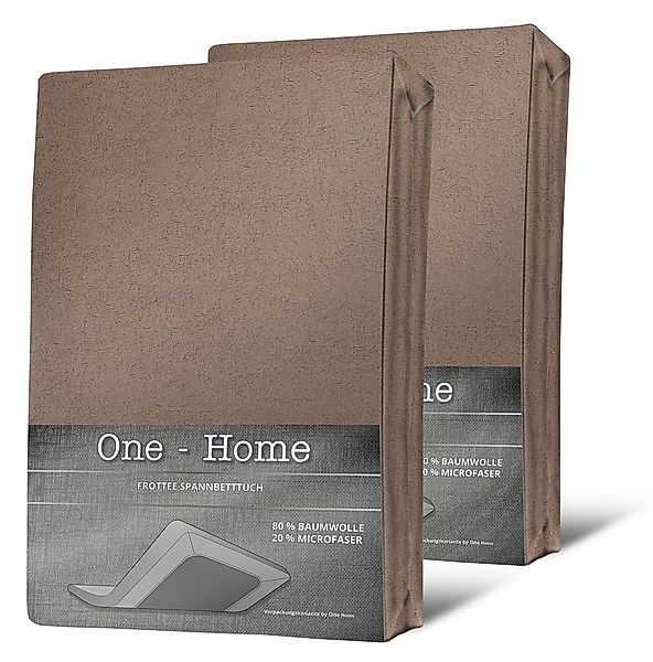 One Home Spannbettlaken Winter, Frottee, Gummizug: rundum, (2 Stück), Doubl günstig online kaufen