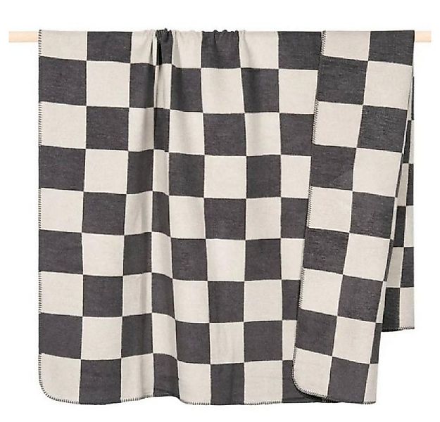 Wohndecke Decke Chess Karomuster Black White (150x200cm), PAD günstig online kaufen