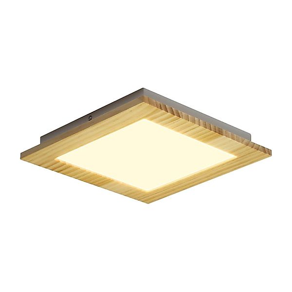 Nettlife LED Deckenleuchte Holz Eckig Deckenlampe günstig online kaufen