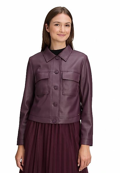 Betty&Co Jackenblazer "Damen Lederjacke langarm" günstig online kaufen