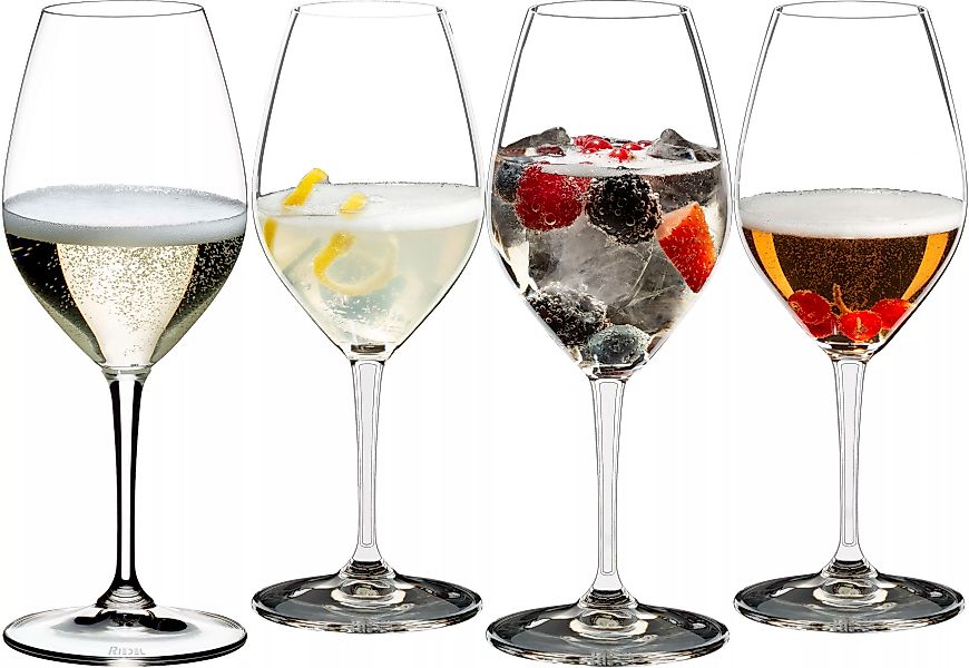 RIEDEL THE SPIRIT GLASS COMPANY Champagnerglas »Mixing Sets«, (Set, 4 tlg., günstig online kaufen