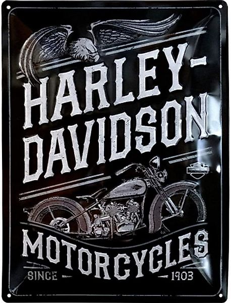 Nostalgic-Art Metallschild Blechschild 30 x 40 cm - Harley-Davidson - Motor günstig online kaufen