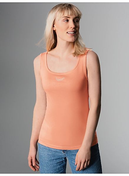Trigema Tanktop "TRIGEMA Trägershirt mit Kristallsteinen" 1 Stk. tlg. günstig online kaufen