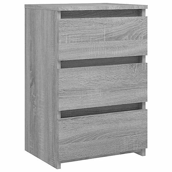 vidaXL Nachttisch Grau Sonoma 40x35x62,5 cm Holzwerkstoff günstig online kaufen