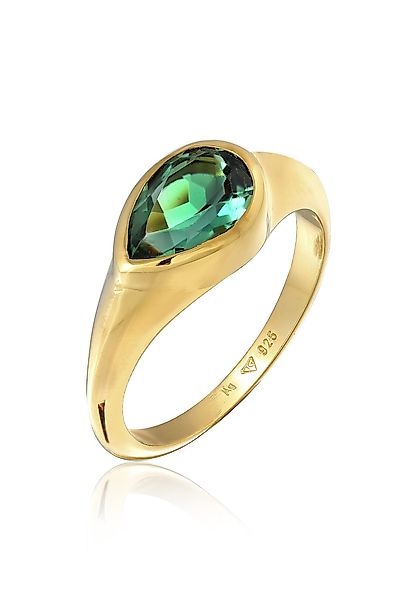 Elli Premium Fingerring Quarz Grün Klassik günstig online kaufen