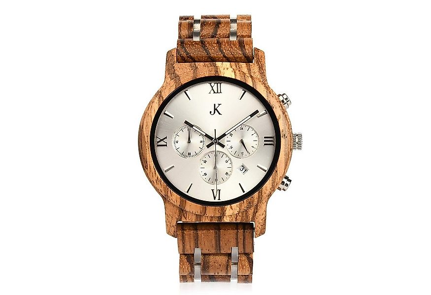 Kim Johanson Quarzuhr Air Force Herren Holzuhr mit Datumsanzeige in Hell- u günstig online kaufen