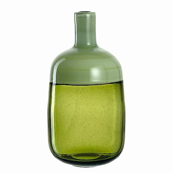 home24 Leonardo Vase Lucente IX Grün Glas 16x30x16 cm (BxHxT) illuminantsTy günstig online kaufen