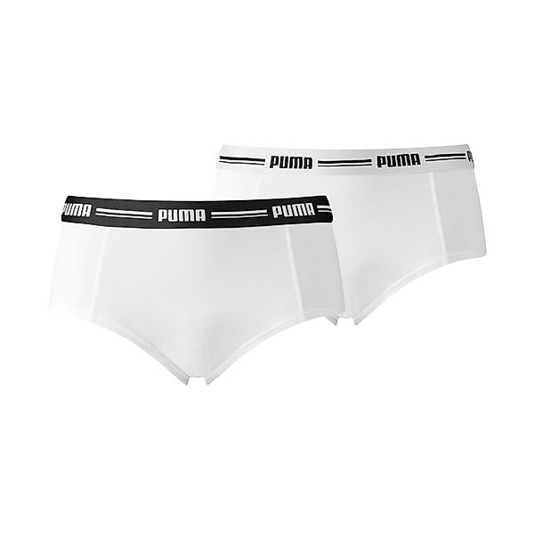 PUMA Panty PUMA WOMEN MINI SHORT 2P (2er Pack) schmaler Logo-Gummibund günstig online kaufen