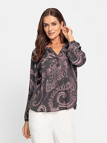 heine Klassische Bluse Druck-Bluse günstig online kaufen