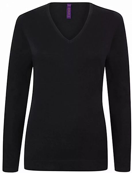 Henbury Sweatshirt Ladies Lightweight V Neck Jumper günstig online kaufen
