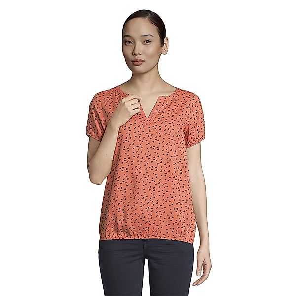 Tom Tailor Kurzarm T-shirt 36 Coral Leo Dot Print günstig online kaufen