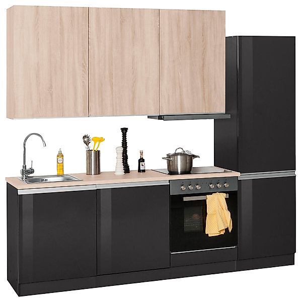 KOCHSTATION Küchenzeile "KS-Ohio" mit E-Geräten, Breite 240 cm günstig online kaufen
