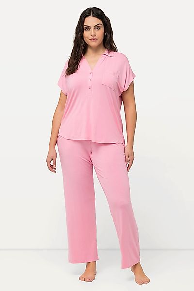 Ulla Popken Pyjama Pyjama oversized Zweiteiler günstig online kaufen