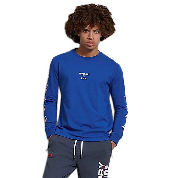 Superdry Sportstyle Graphic Langarm-t-shirt L Mazarine Blue günstig online kaufen